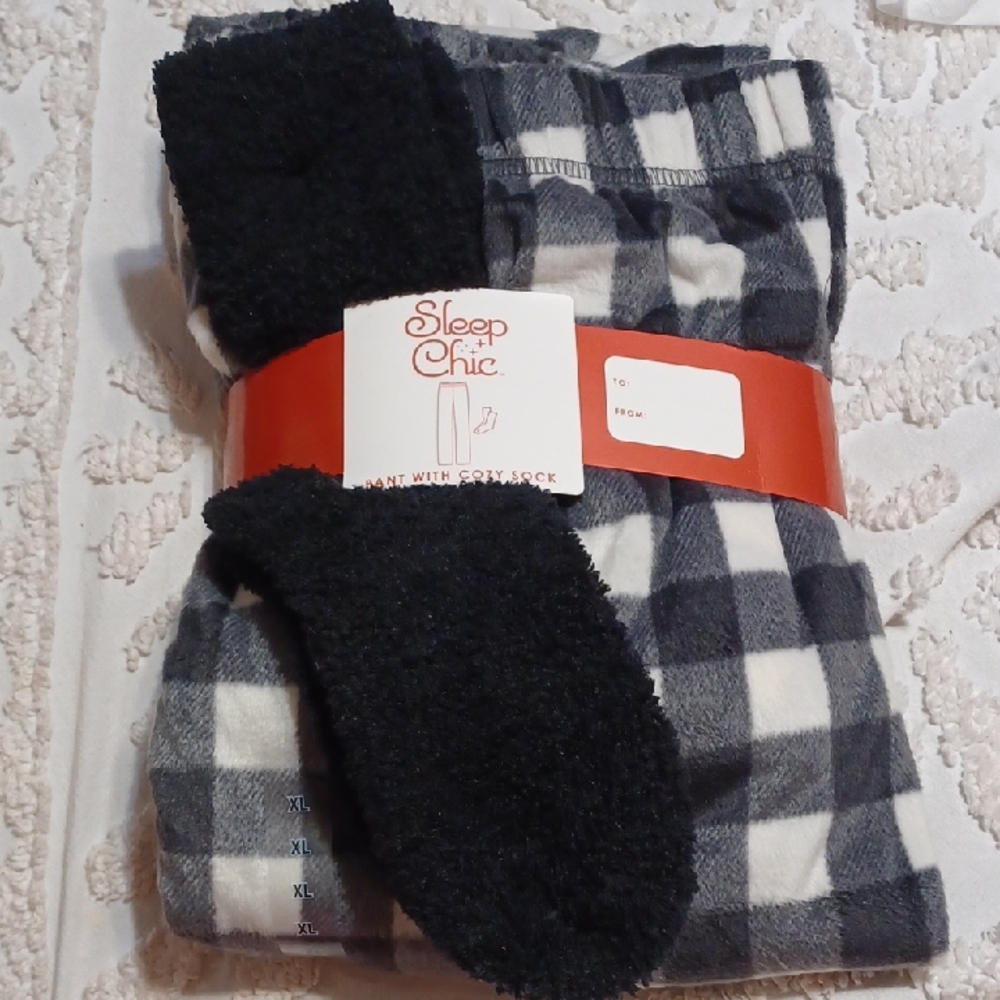 Sleep Chic pants and socks